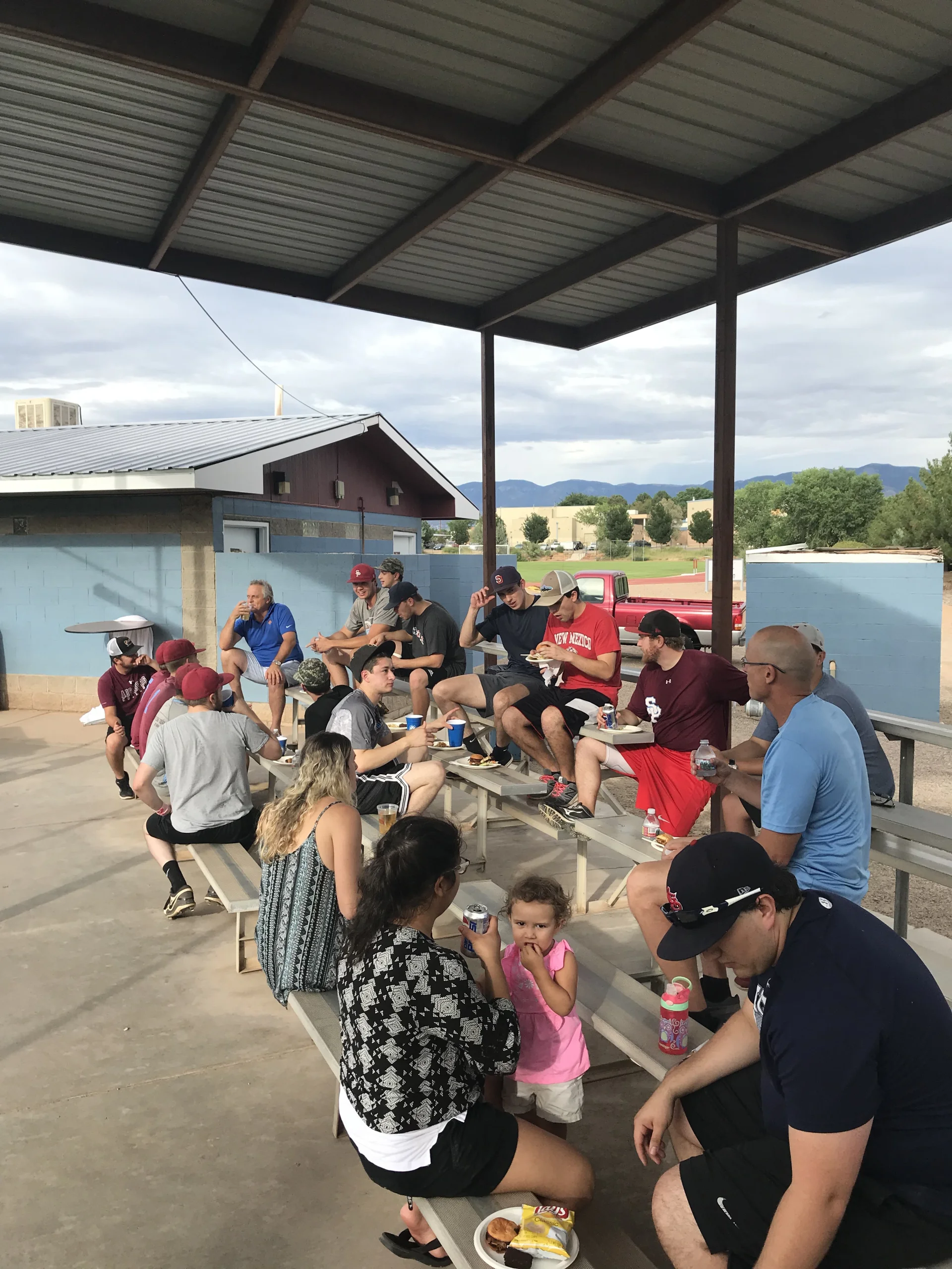 Paul Huitt at an alumni baseball picnic in 2018.